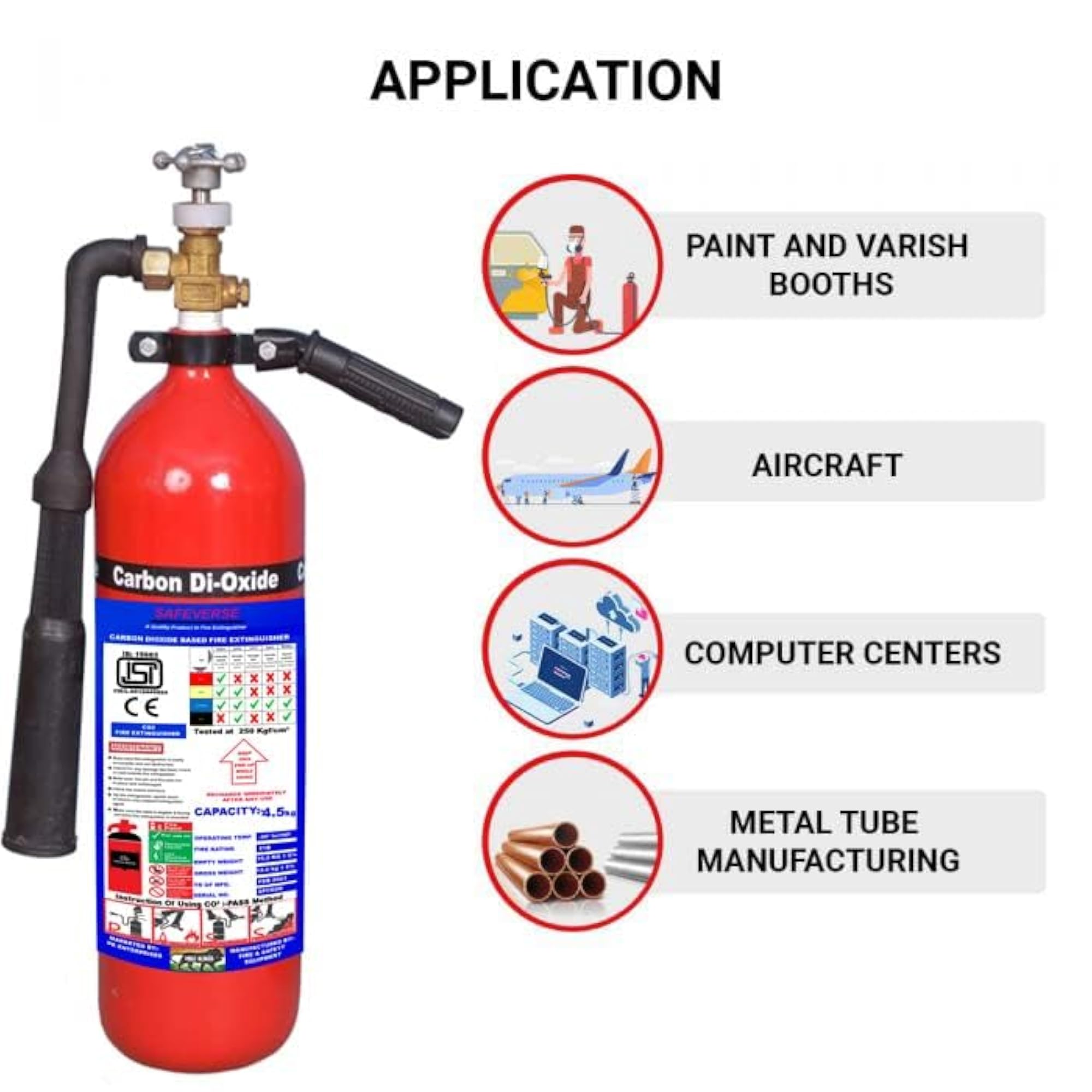 CO2 Based Fire Extinguisher, 4.5 KG